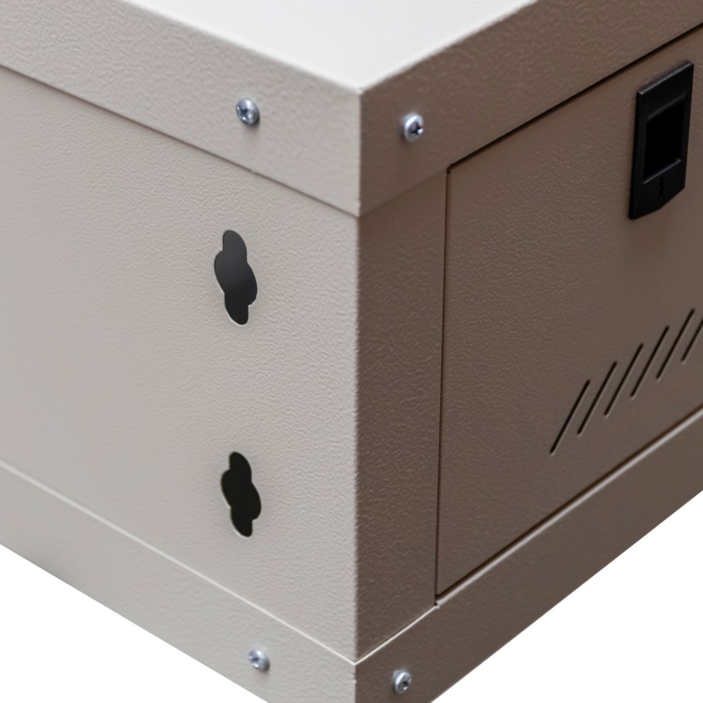 Szafa Rack NETBERG 19" 4U 240x600x350 wisząca szary N - obrazek 5