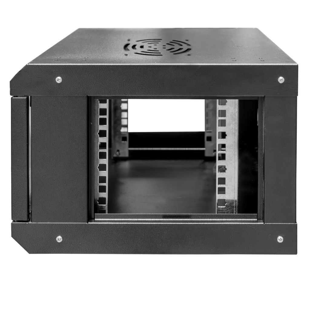 Szafa Rack NETBERG 19" 4U 240x600x350 wisząca czarny N - obrazek 4