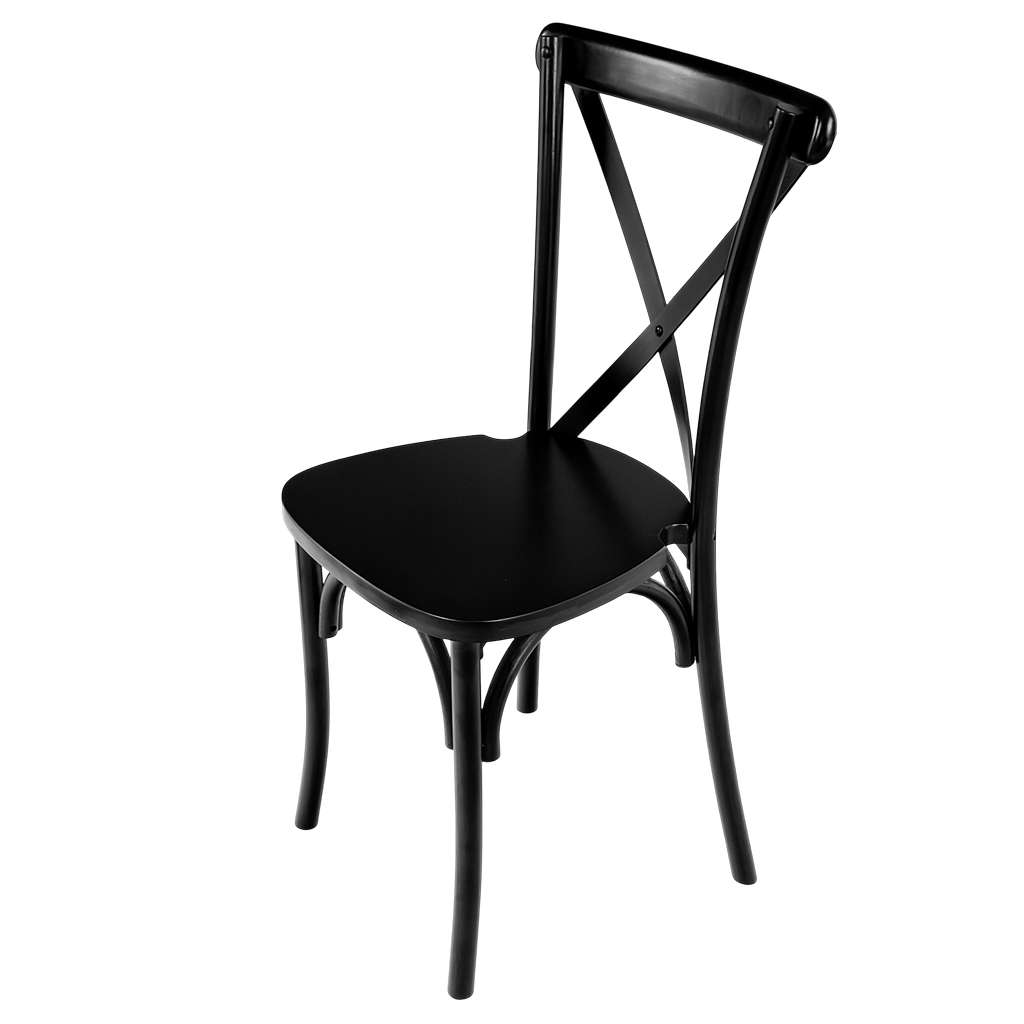 Krzesło drewniane bankietowe kuchenne rustykalne FURVERO BOHO drewno bukowe czarny ZESTAW 8 szt N - obrazek 15