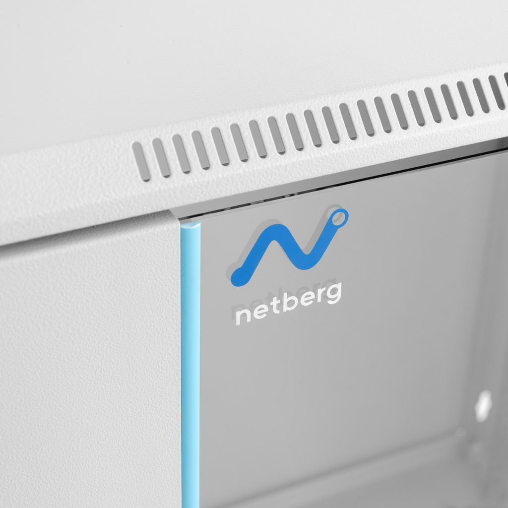 Szafa Rack NETBERG BASIC 19" 6U 330x600x400 wisząca szary N - obrazek 4
