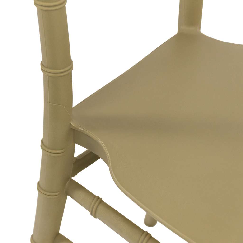 Krzesło bankietowe weselne FURVERO CHIAVARI PP poduszka ekoskóra kolor szampański-pistacjowy ZESTAW 12 szt N - obrazek 11