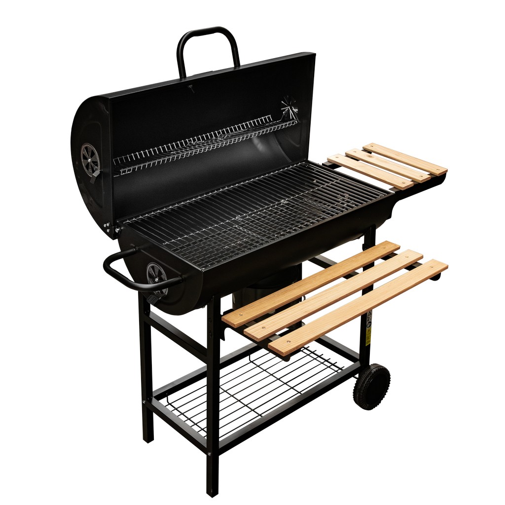 Grill ogrodowy węglowy BERGMANN beczkowy 70x35 N - obrazek 3