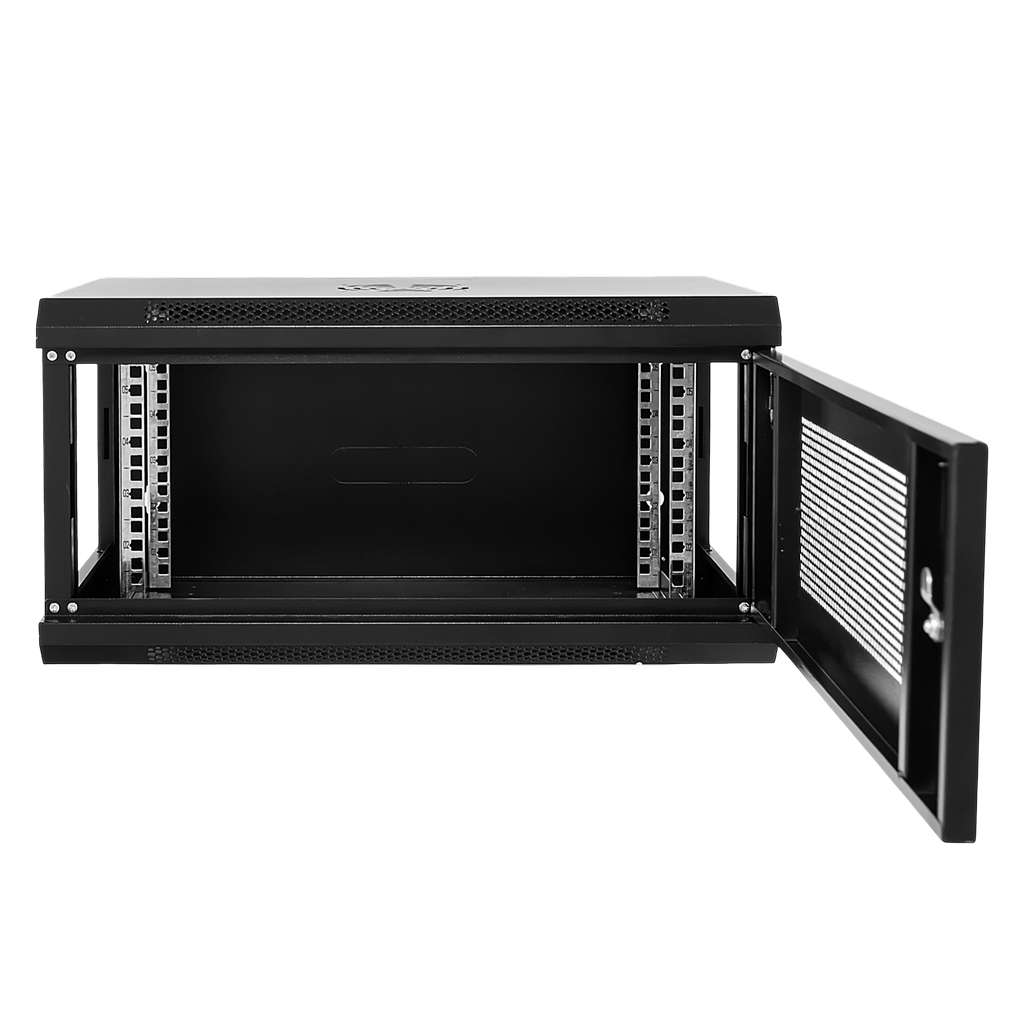 Szafa Rack NETBERG 19" 6U 300x600x400 wisząca drzwi perforowane czarny N - obrazek 6