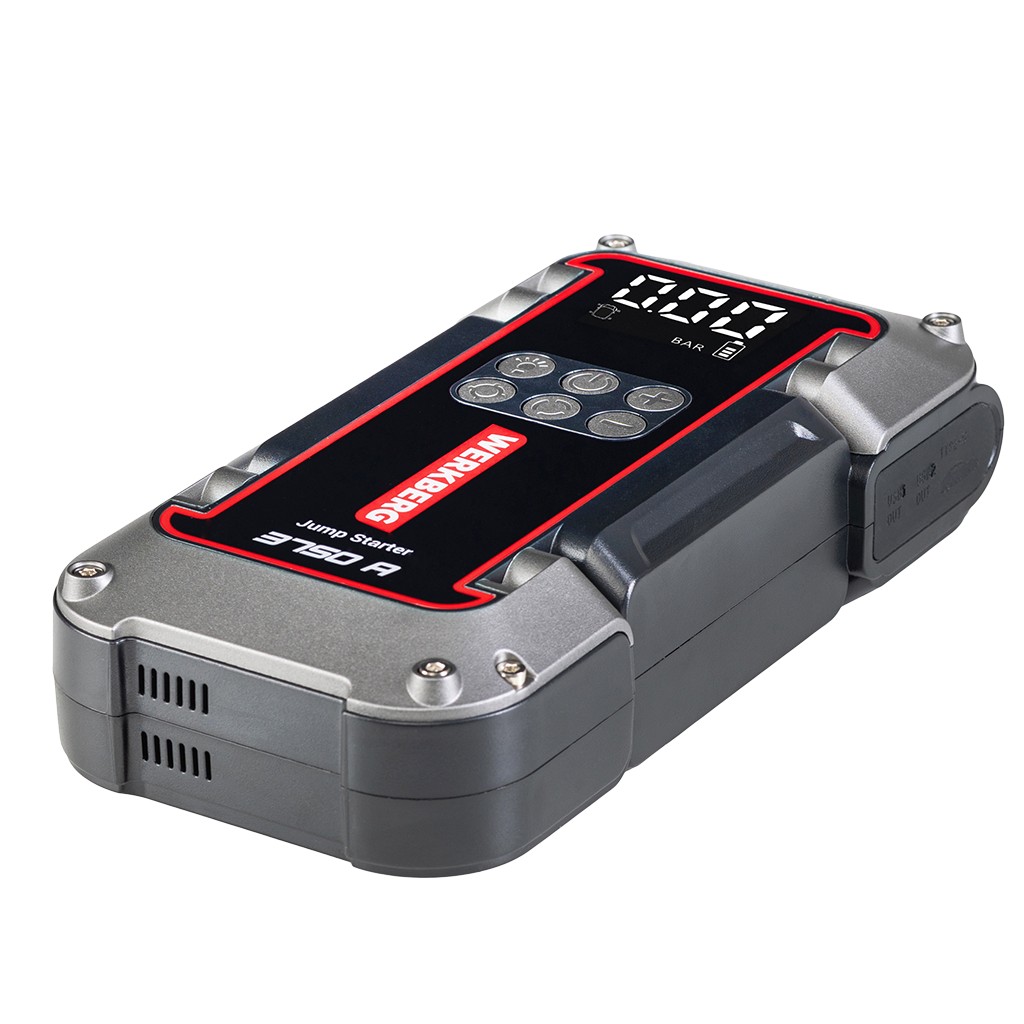 Powerbank rozruchowy WERKBERG AL006 1800A/3750A 26000mAh kompresor N - obrazek 3