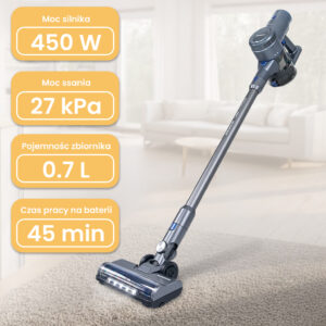 Odkurzacz bezprzewodowy pionowy BERGMANN HAX 120 450W N