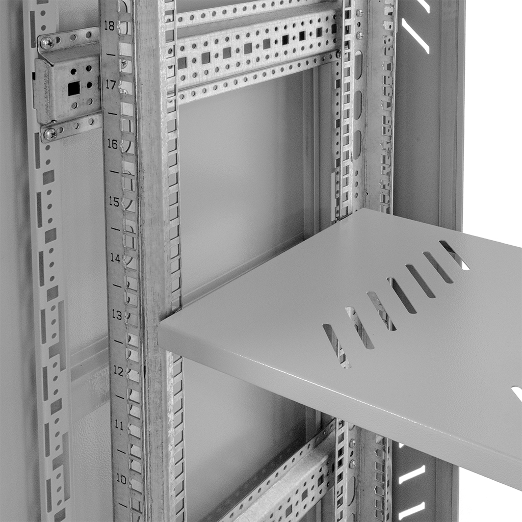 Szafa Rack NETBERG 19" 22U 600x600 stojąca szary N - obrazek 5