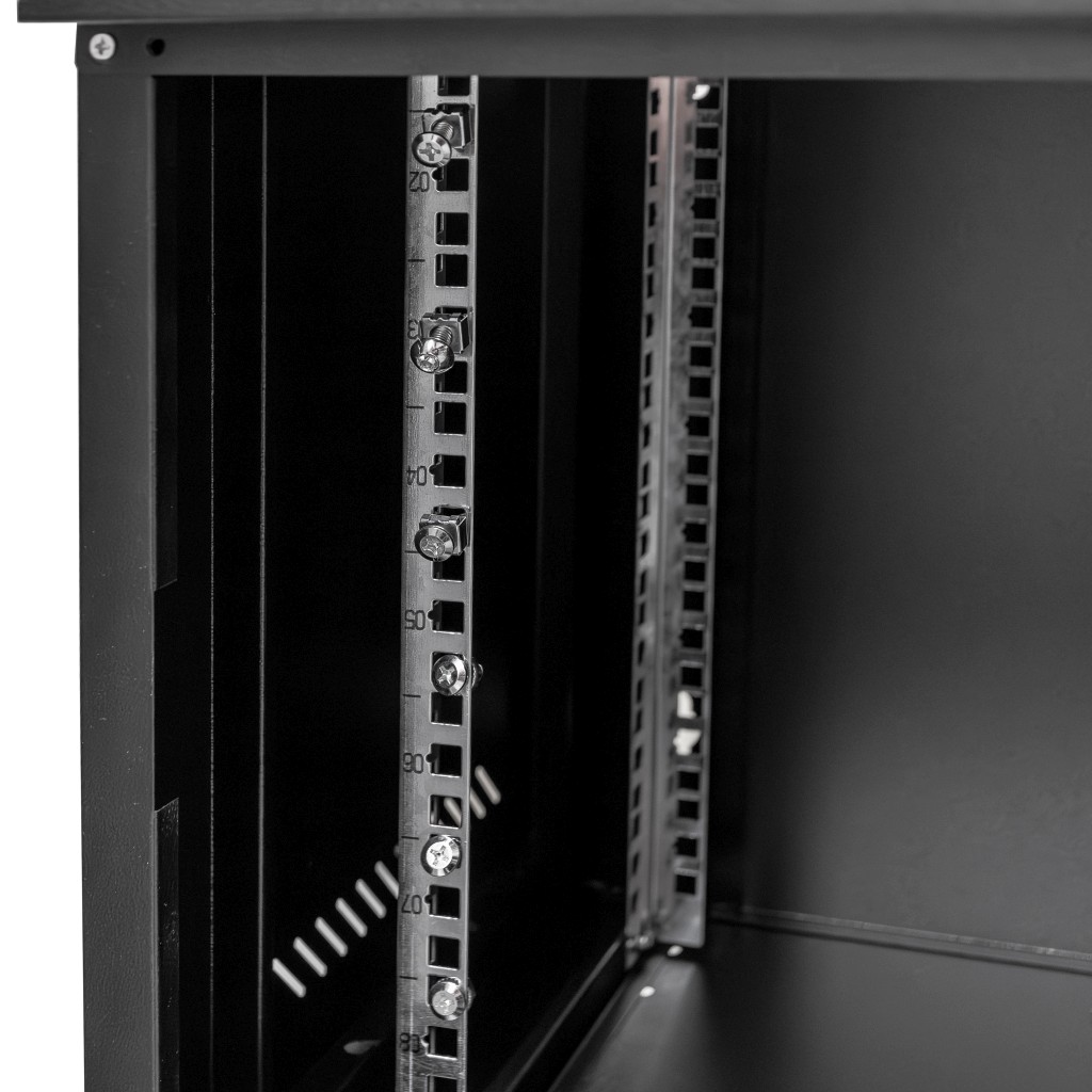 Szafa Rack NETBERG 19" 9U 450x600x400 wisząca czarny N - obrazek 6