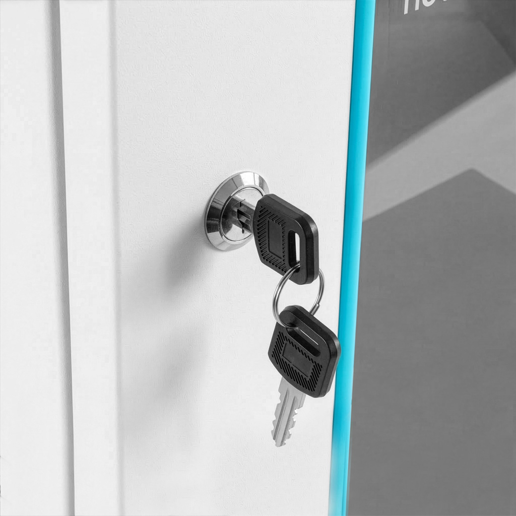 Szafa Rack NETBERG BASIC 19" 9U 463x600x400 wisząca szary N - obrazek 6