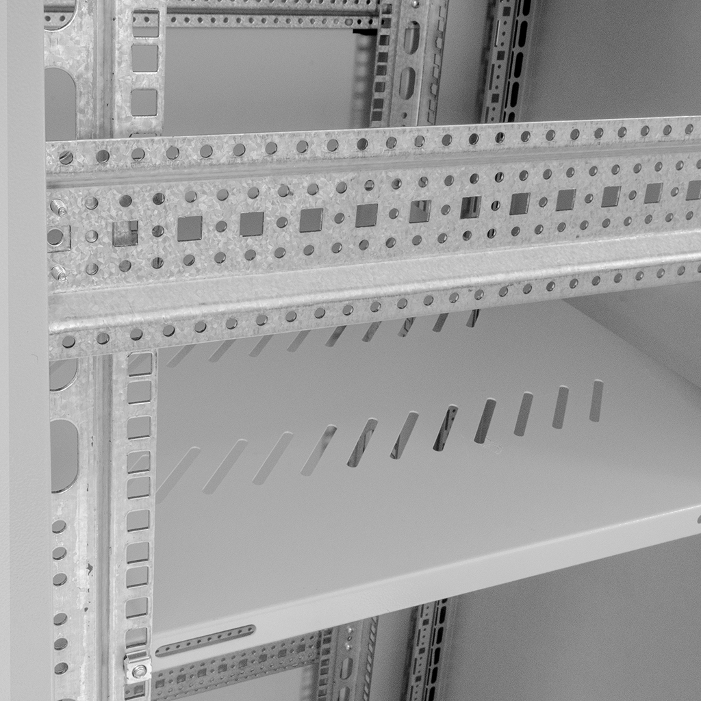 Szafa Rack NETBERG 19" 28U 600x800 stojąca szary N - obrazek 6