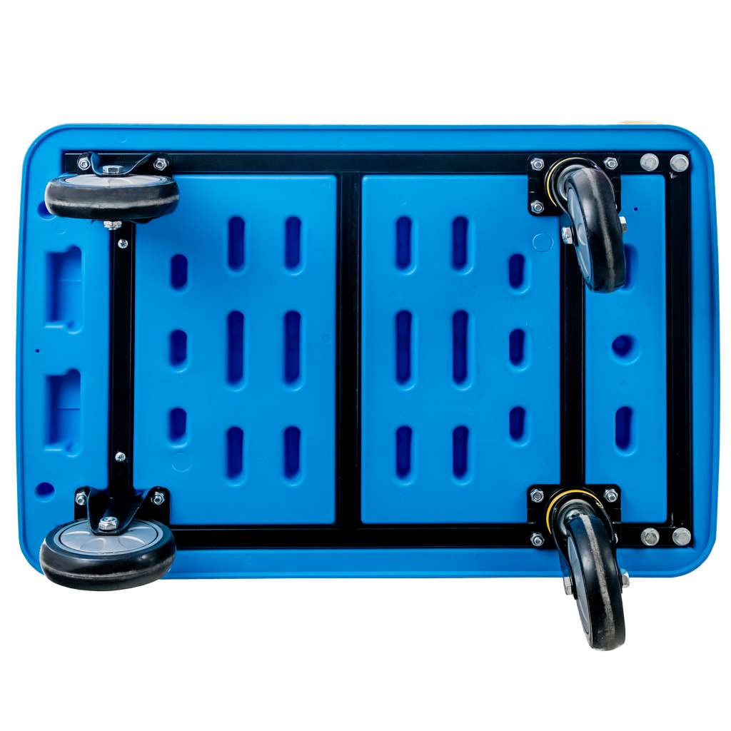 Wózek platformowy FORKBERG 300kg 70cm x 48cm H-85cm S niebieski N - obrazek 4