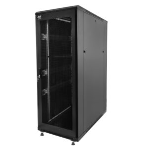 Szafa Rack NETBERG 19" 32U 600x1000 stojąca drzwi perforowane czarny N