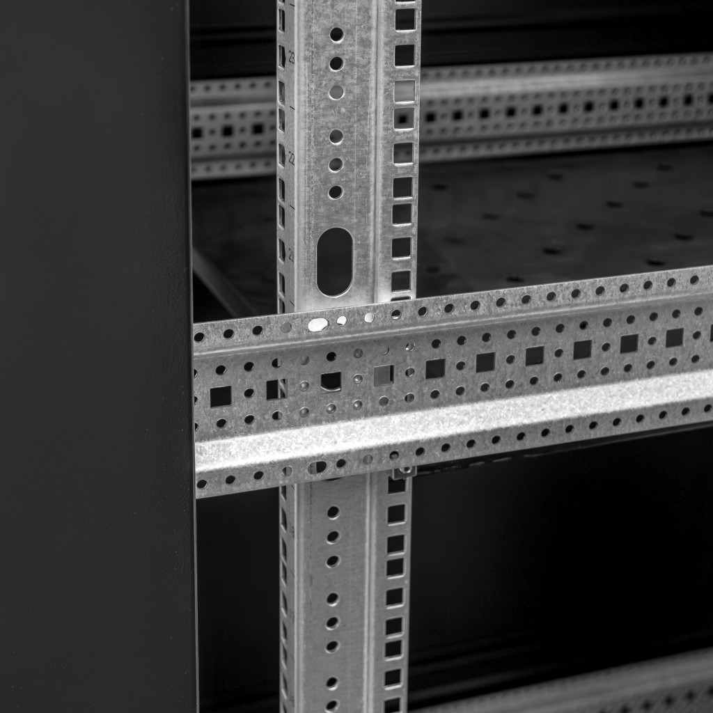 Szafa Rack NETBERG 19" 32U 600x1000 stojąca czarny N - obrazek 5