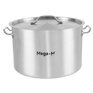 Garnek gastronomiczny średni z pokrywką Mega-M Standard 32l śr. 40 cm x h 26 cm N
