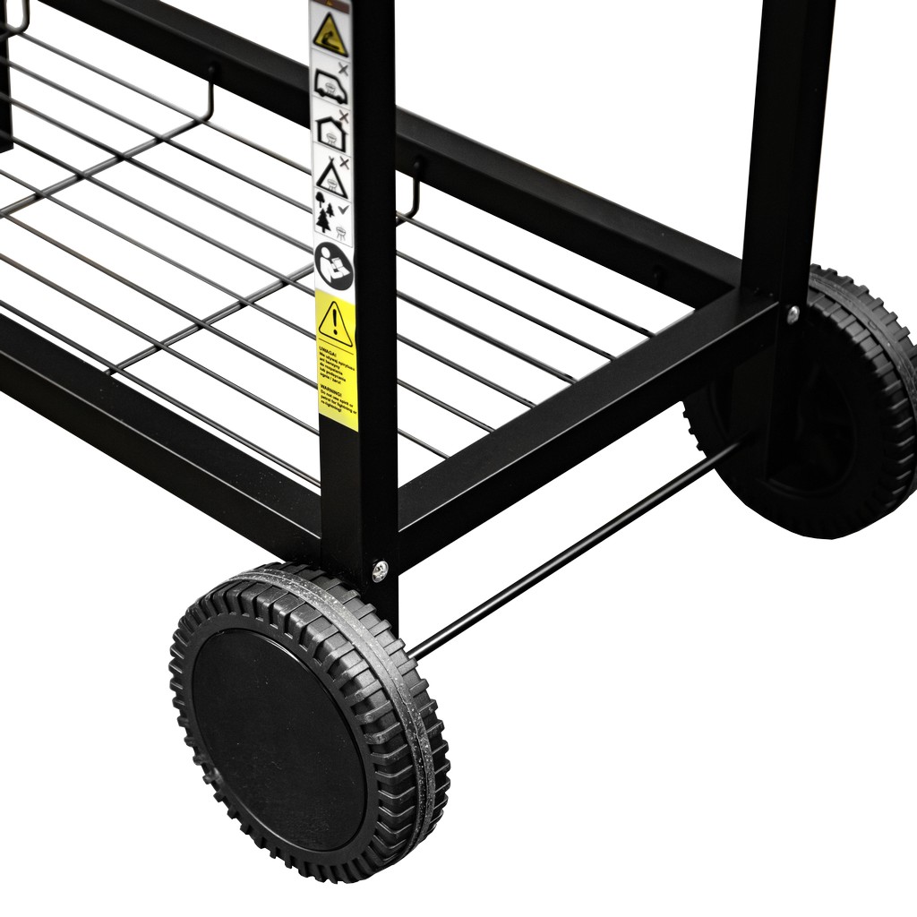 Grill ogrodowy węglowy BERGMANN beczkowy 70x35 N - obrazek 12