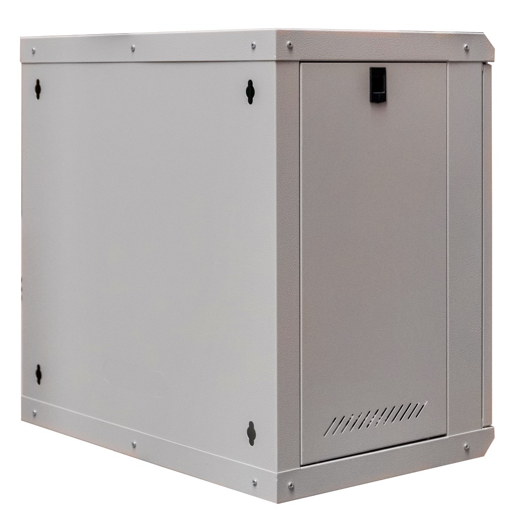 Szafa Rack NETBERG 19" 12U 600x600x400 wisząca szary N - obrazek 4