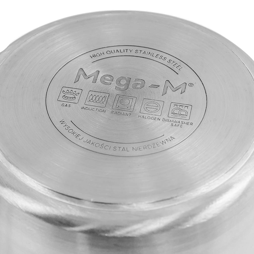 Garnek gastronomiczny niski z pokrywką Mega-M PRO 5l śr. 25 cm x h 11 cm N - obrazek 7