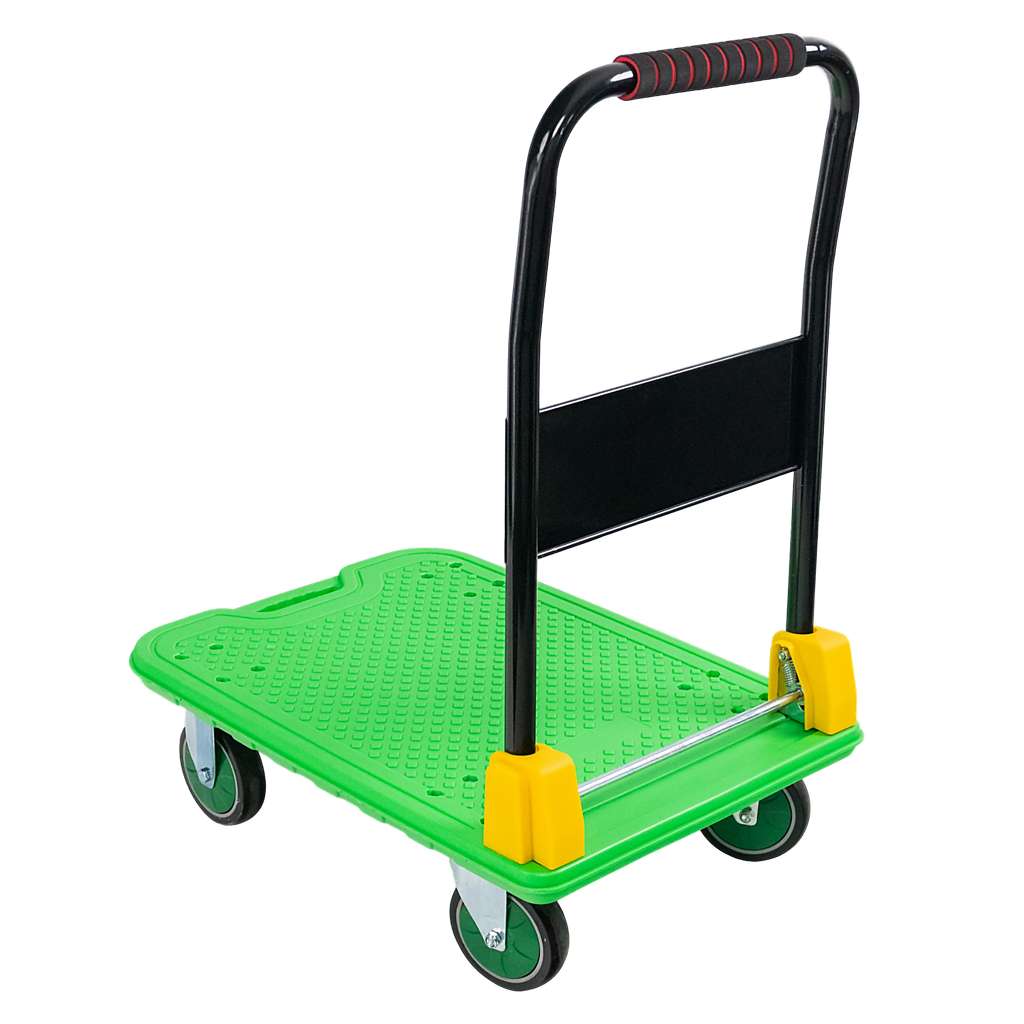 Wózek platformowy FORKBERG 300kg 70cm x 48cm H-85cm S zielony N - obrazek 5