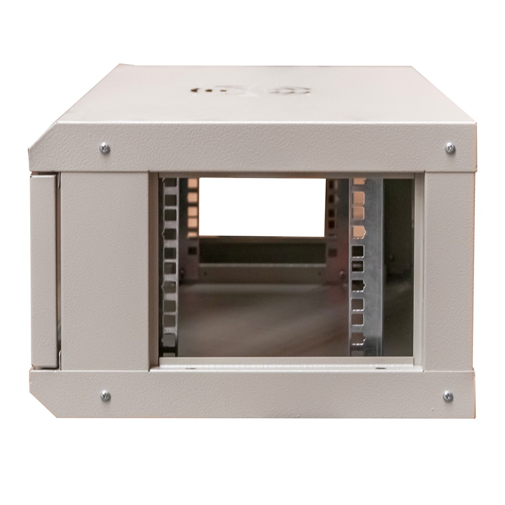 Szafa Rack NETBERG 19" 4U 240x600x350 wisząca szary N - obrazek 4