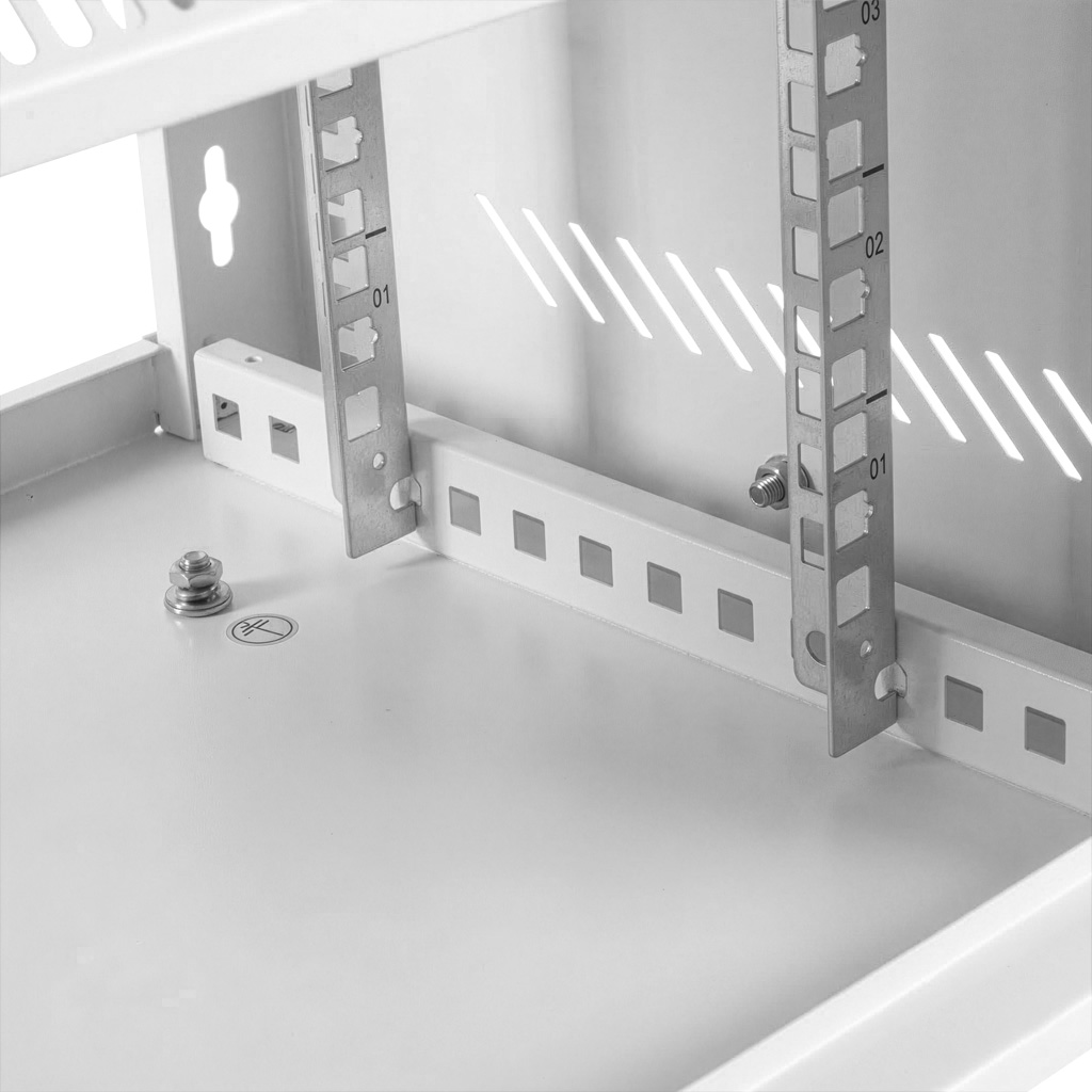 Szafa Rack NETBERG BASIC 19" 4U 241x600x350 wisząca szary N - obrazek 3