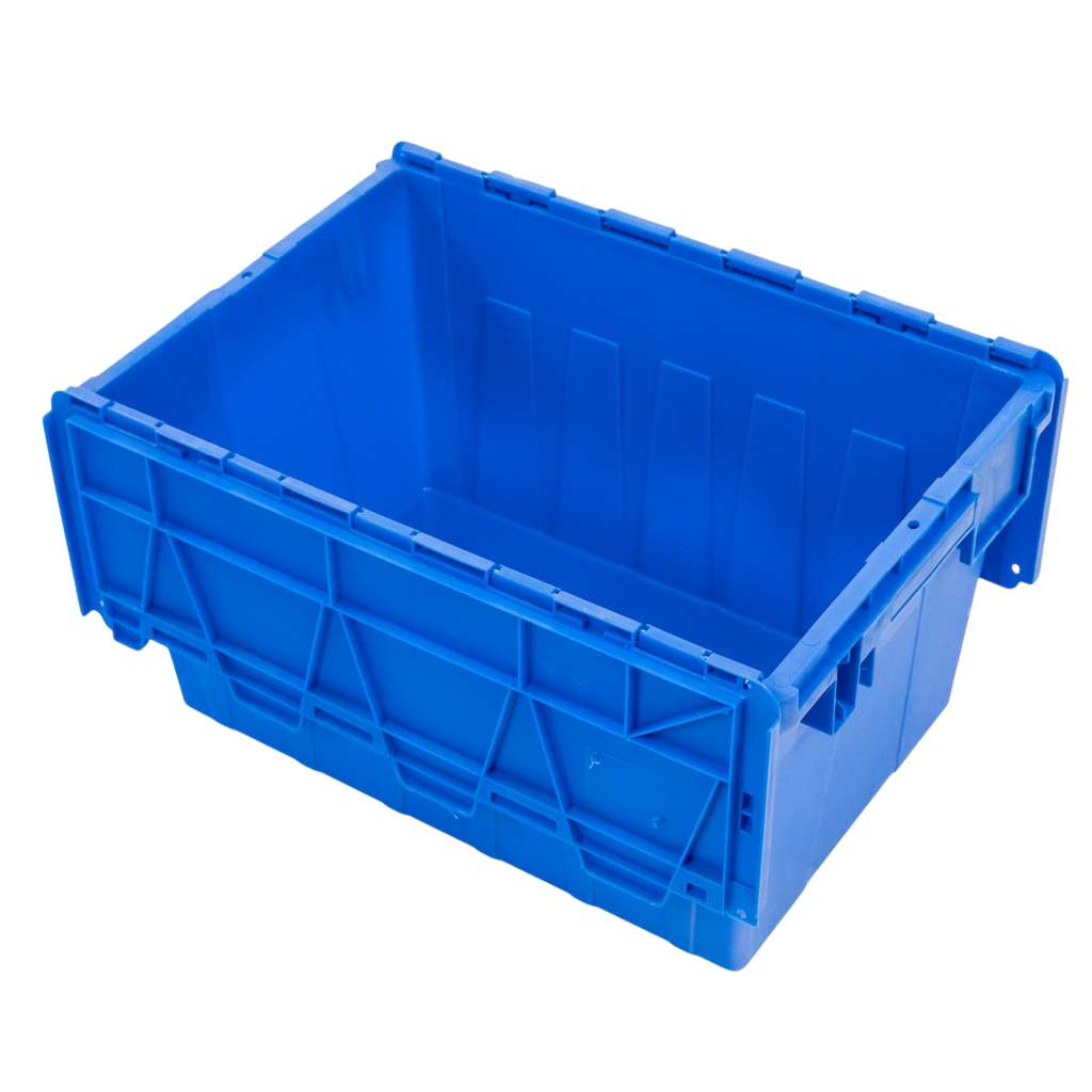 Pojemnik transportowy Mega-M zamykany S-60 cm G-40 cm H-32,5 cm plastikowy niebieski N - obrazek 11