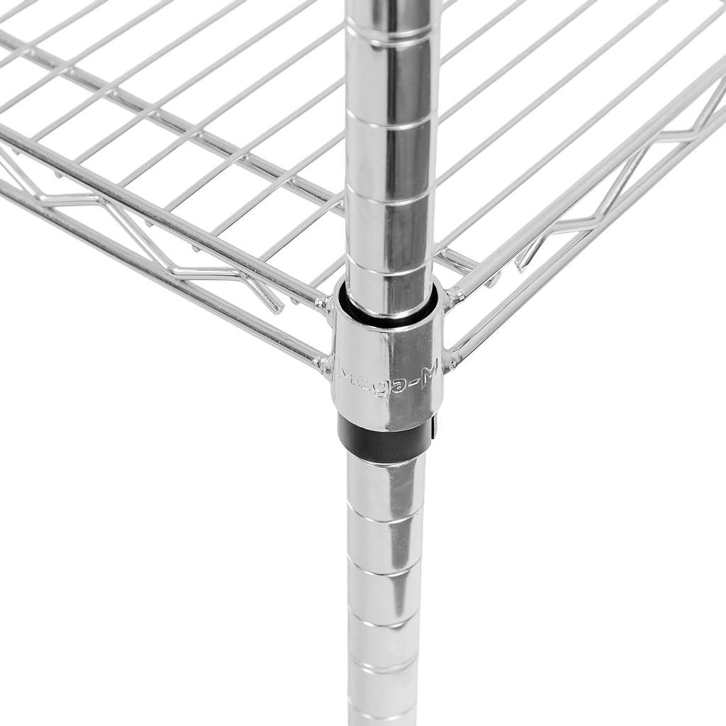 Regał chromowany gastronomiczny Mega-M 5-półkowy H-180 L-90 G-45 N - obrazek 8