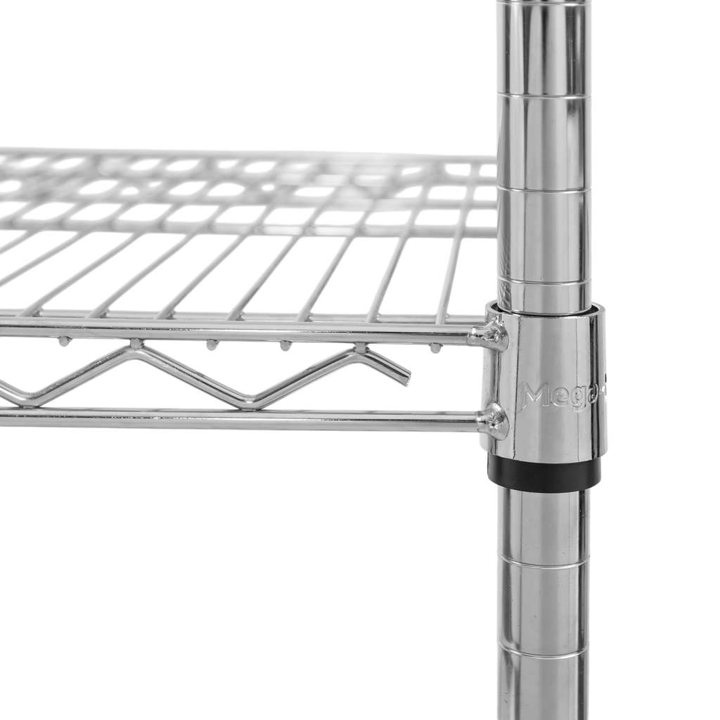 Regał chromowany gastronomiczny Mega-M 5-półkowy H-180 L-90 G-45 N - obrazek 7