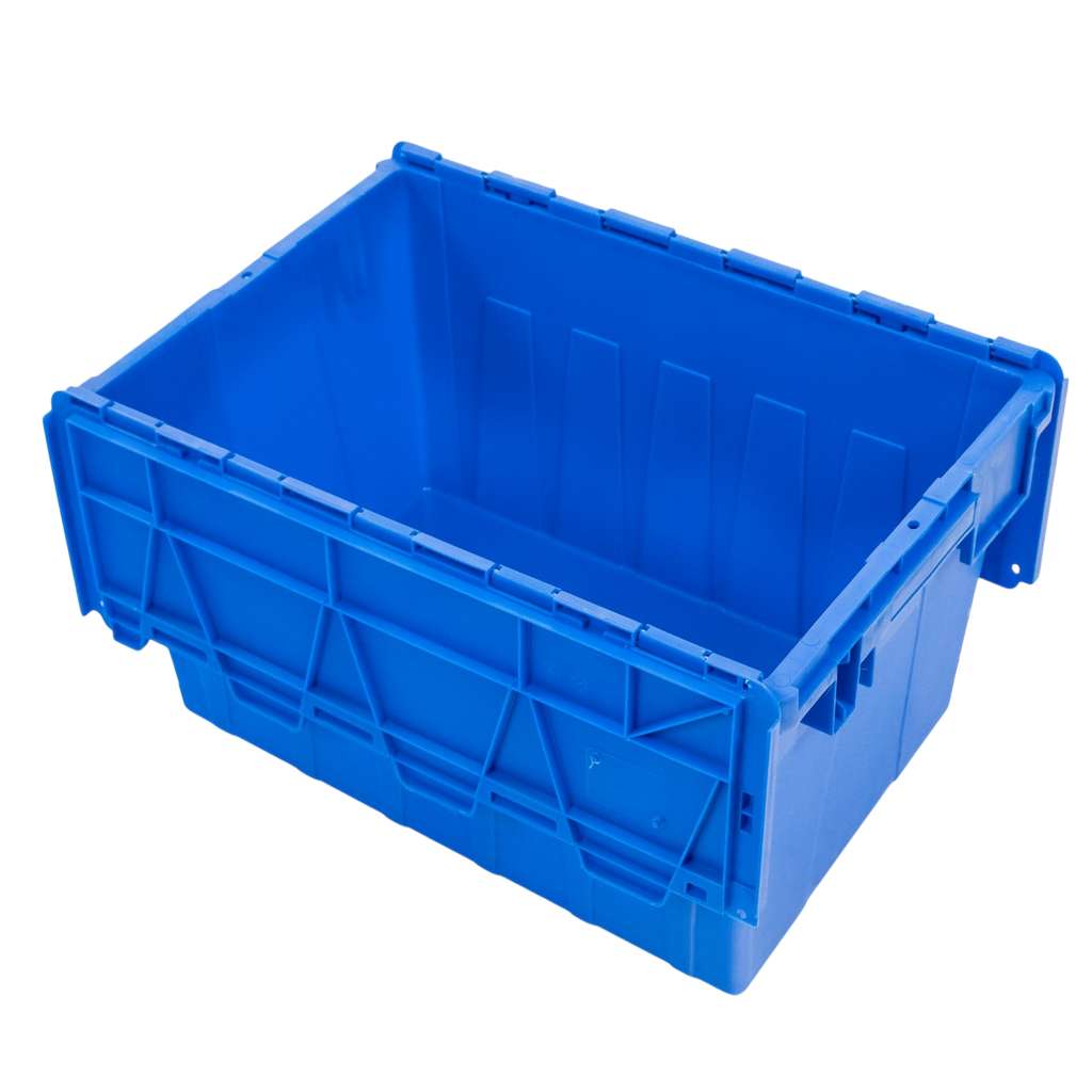 Pojemnik transportowy Mega-M zamykany S-60 cm G-40 cm H-36 cm plastikowy niebieski N - obrazek 11