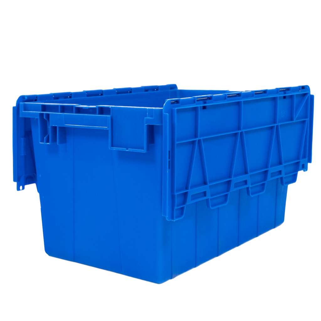 Pojemnik transportowy Mega-M zamykany S-60 cm G-40 cm H-36 cm plastikowy niebieski N - obrazek 6