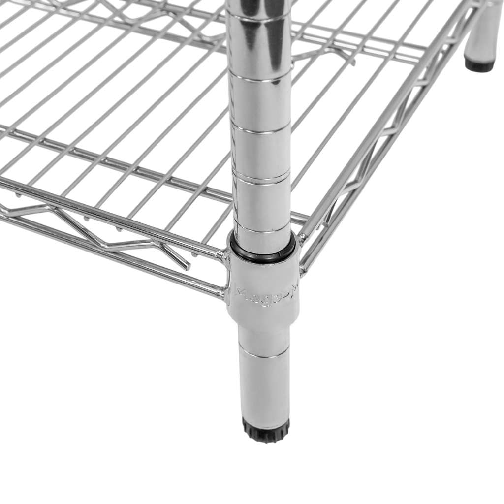 Regał chormowany gastronomiczny na kółkach Mega-M 4-półkowy H-180 L-90 G-60 N - obrazek 9