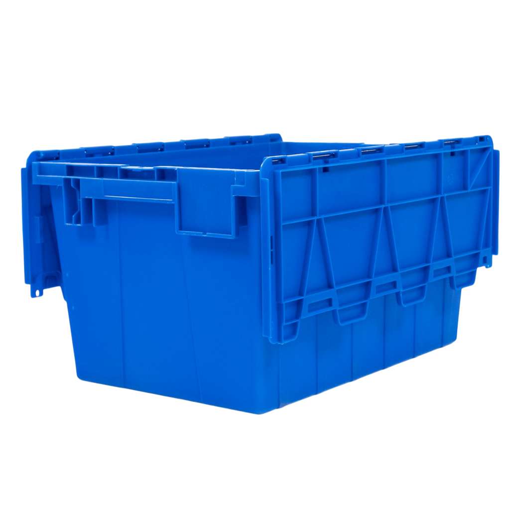 Pojemnik transportowy Mega-M zamykany S-60 cm G-40 cm H-32,5 cm plastikowy niebieski N - obrazek 7