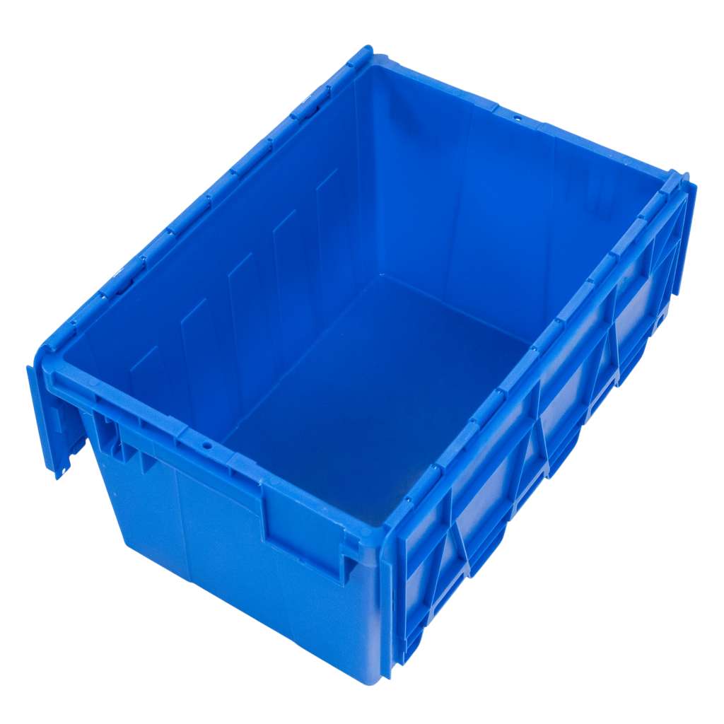 Pojemnik transportowy Mega-M zamykany S-60 cm G-40 cm H-32,5 cm plastikowy niebieski N - obrazek 9