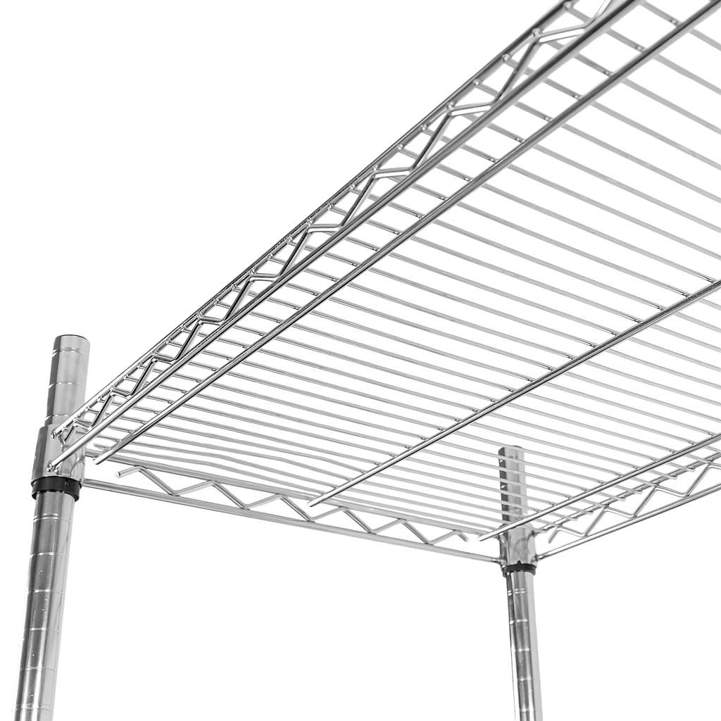 Regał chromowany gastronomiczny Mega-M 5-półkowy H-180 L-90 G-45 N - obrazek 5