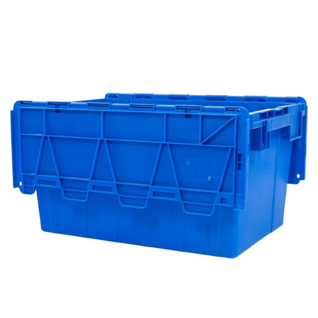 Pojemnik transportowy Mega-M zamykany S-60 cm G-40 cm H-32,5 cm plastikowy niebieski N - obrazek 10