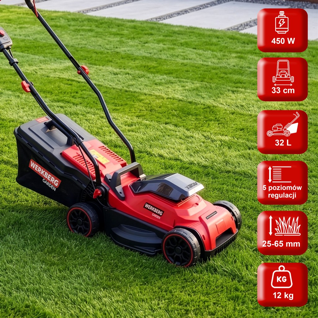 Kosiarka akumulatorowa Werkberg Garden 33 cm 2 x akumulator 20V N - obrazek 2