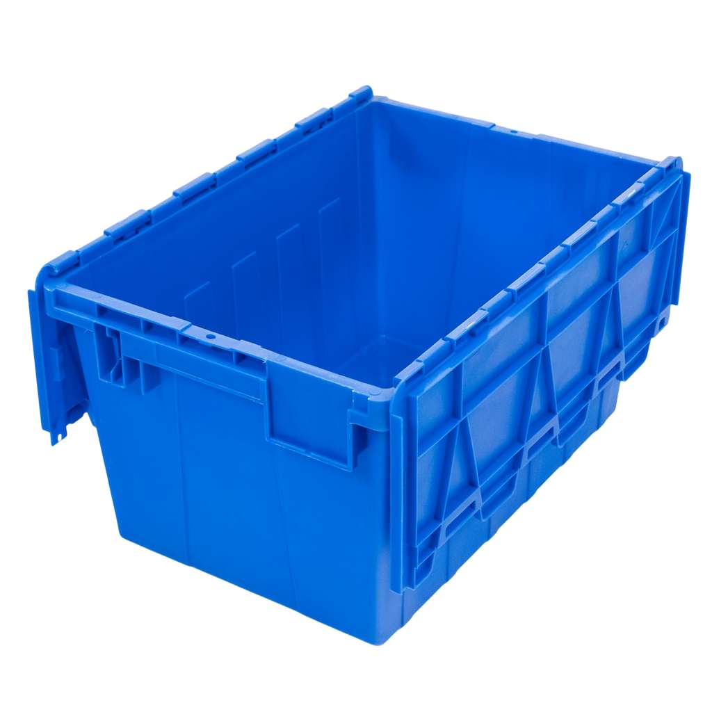 Pojemnik transportowy Mega-M zamykany S-60 cm G-40 cm H-32,5 cm plastikowy niebieski N - obrazek 8