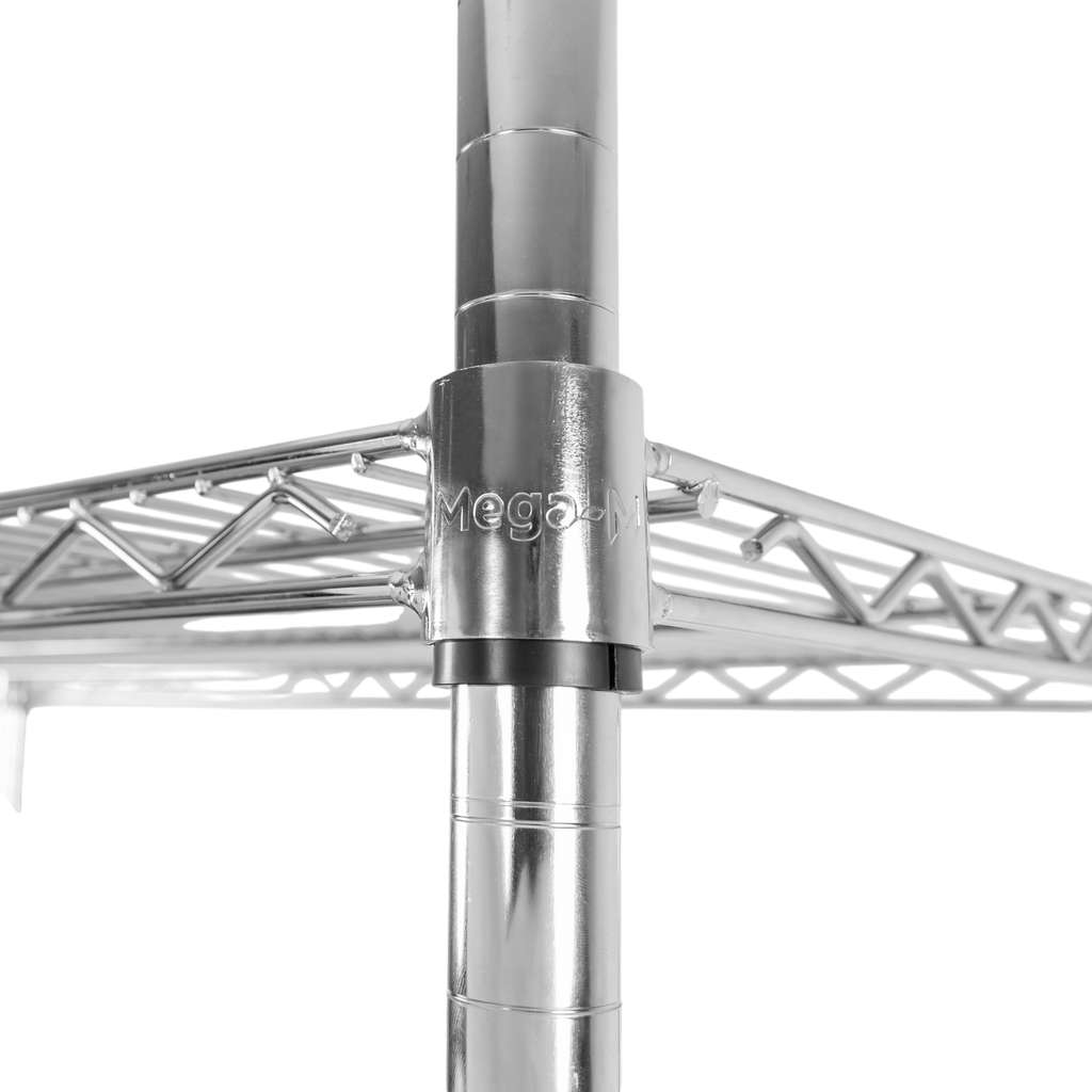 Regał chromowany gastronomiczny Mega-M 5-półkowy H-180 L-90 G-45 N - obrazek 9