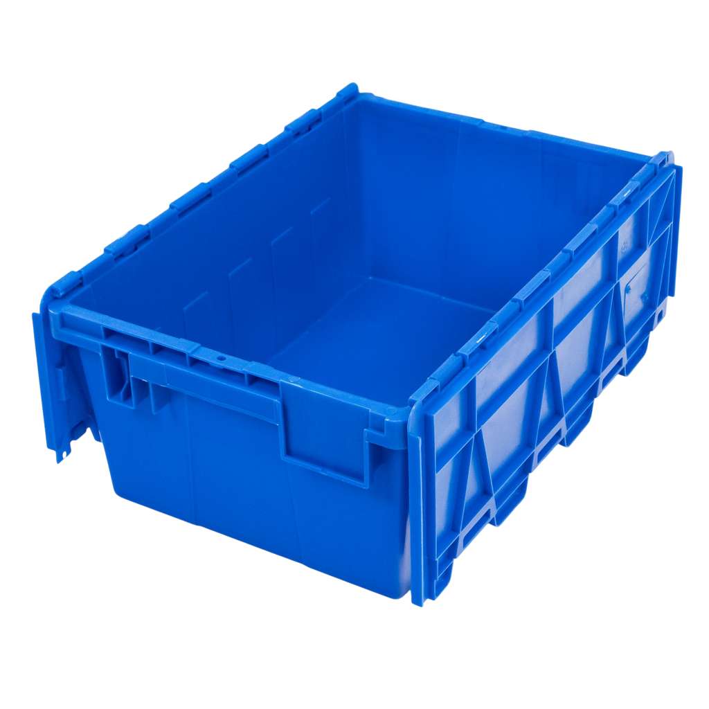 Pojemnik transportowy Mega-M zamykany S-60 cm G-40 cm H-25 cm plastikowy niebieski N - obrazek 7
