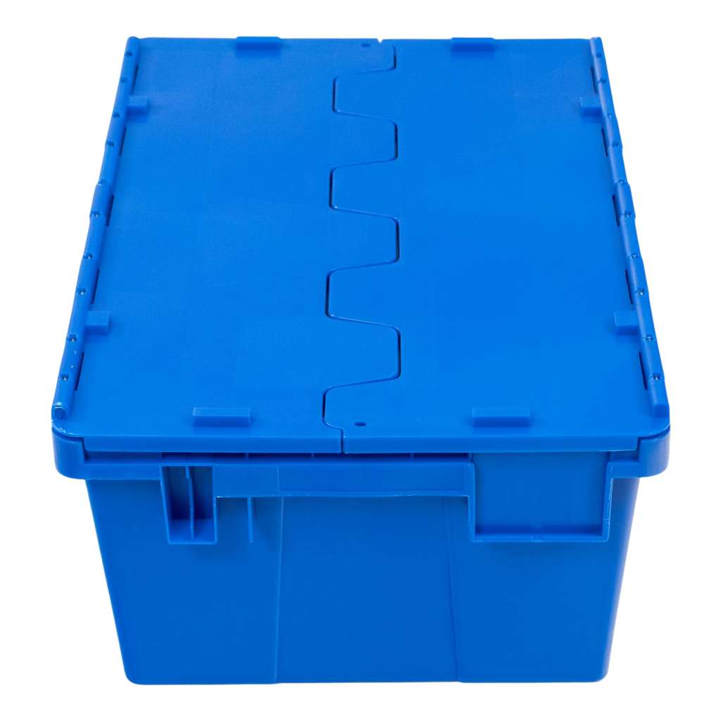 Pojemnik transportowy Mega-M zamykany S-60 cm G-40 cm H-25 cm plastikowy niebieski N - obrazek 12
