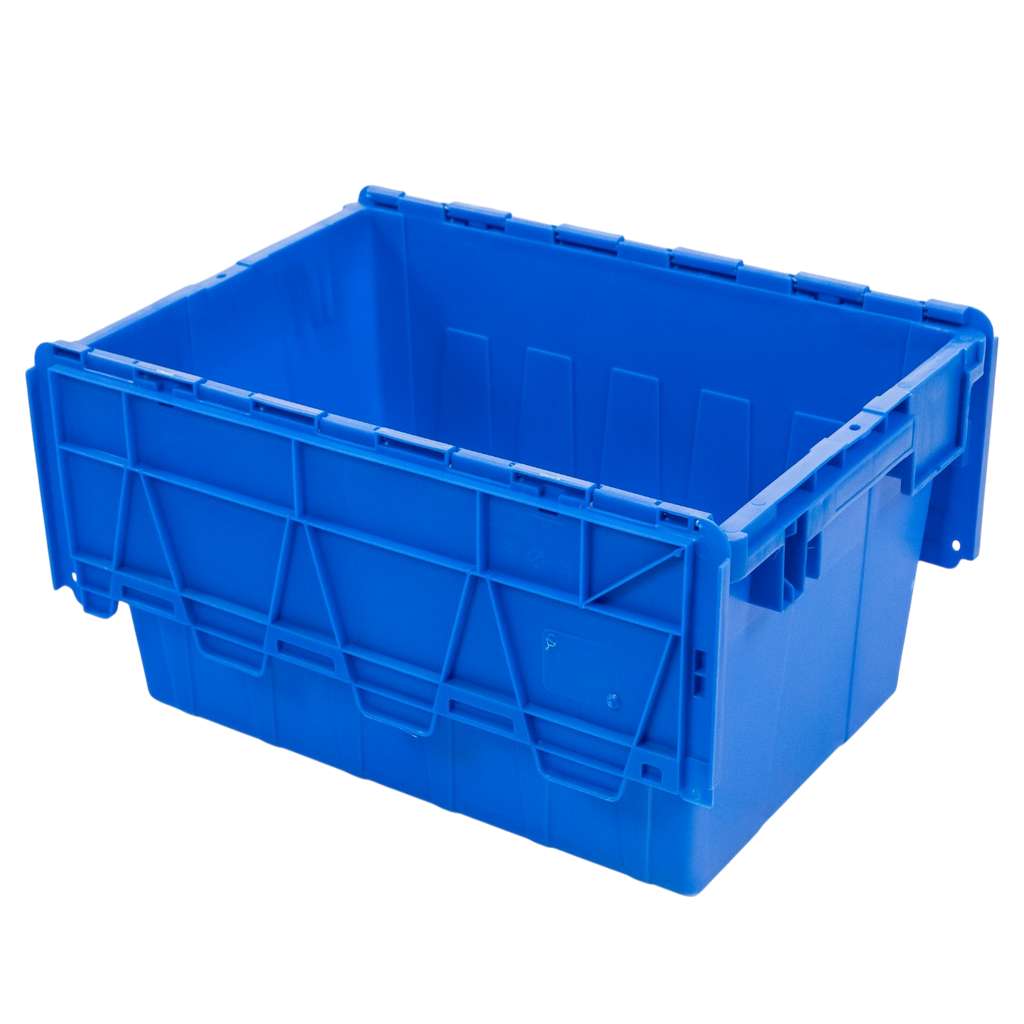 Pojemnik transportowy Mega-M zamykany S-60 cm G-40 cm H-32,5 cm plastikowy niebieski N - obrazek 12
