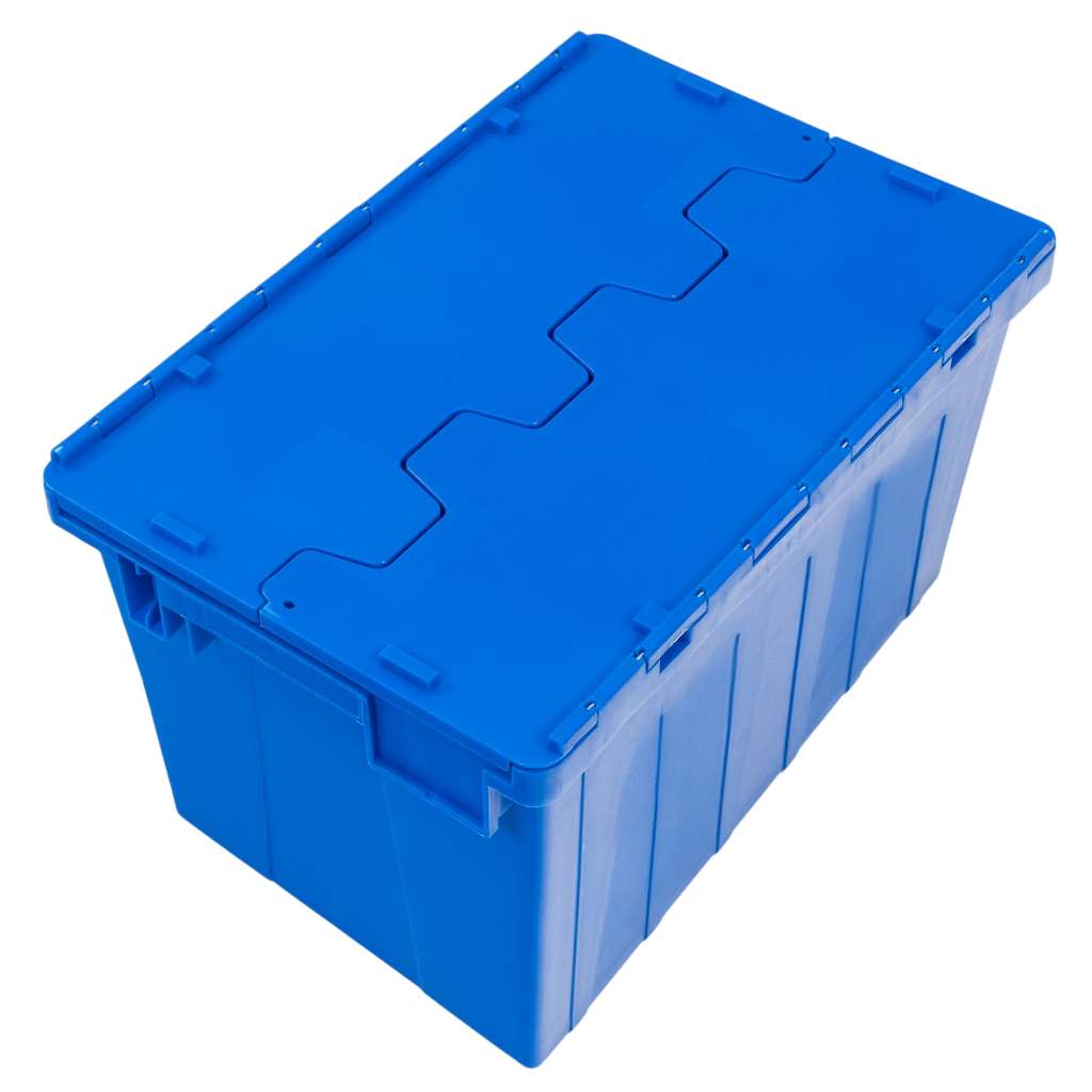 Pojemnik transportowy Mega-M zamykany S-60 cm G-40 cm H-36 cm plastikowy niebieski N - obrazek 4