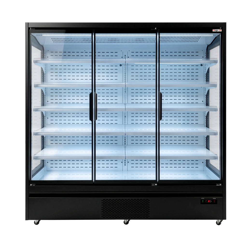 Regał chłodniczy Mega-M HUGO PLUS RU L-195 cm G-72cm H-205 cm drzwi transparentne - obrazek 3